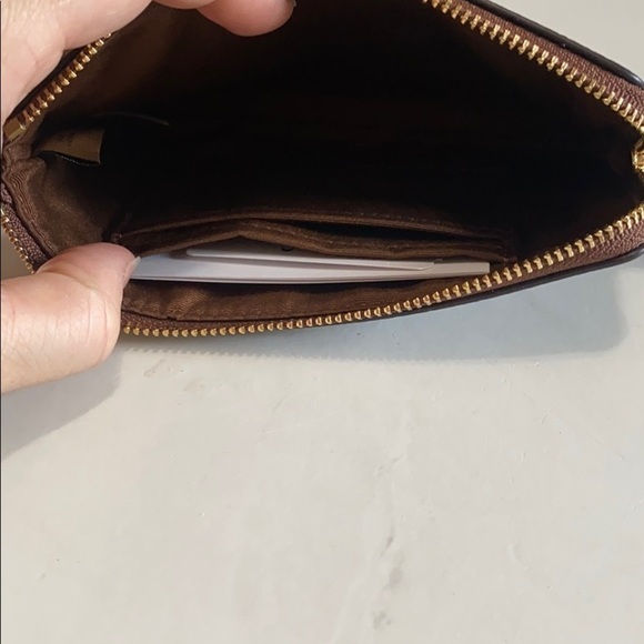 Dark tan/Brown Coach Wrist fits iphone or Android